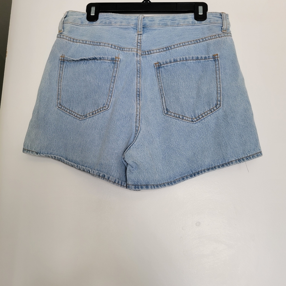 S.O.N.G. Timeless Shorts Denim High Rise Light Wash Mom Shorts Size 11/30 - Picture 4 of 8